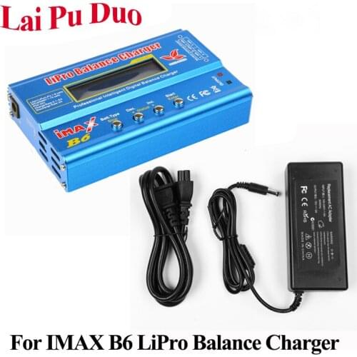 For iMAX B6 80W 6A RC Balance Charger Discharger Lipo Ni-CD Ni-MH Li-ion Digital For RC Helicopter Aircraft Intelligent