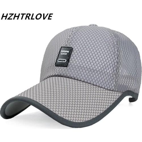 New Fashion Quick Dry Snapback Baseball Cap Brand Net Cap Summer Sun Hip Hop Dad Hat Casual Breathable Bone Gorras Women Men