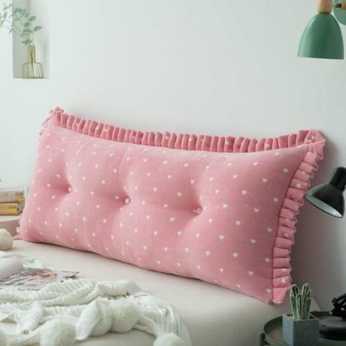 Plush Print Bedside Large Pillows, Soft Skin-Friendly Fabric Cushion for Reading and Entertainment as a Gift for Children