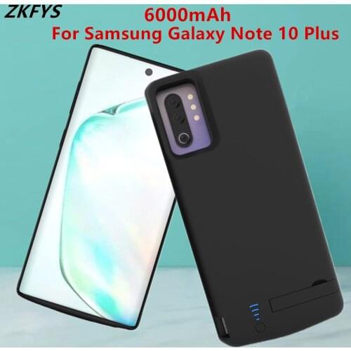 Battery Charger Cases For Samsung Galaxy Note 10 Plus Battery Case 6000mAh External Charging Cover Portable Power Bank Cases