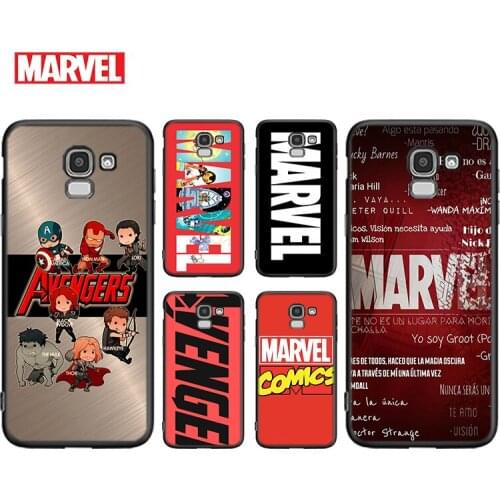 Marvel Avengers Logo Superhero For Samsung Galaxy J8 J7 J6 J5 J4 J3 J530 j730 Duo Core EU Prime Star 2018 2017 2016 Phone Case