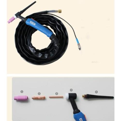 A-200 Valve 4m 13ft GTAW Gas Tungsten Arc Welding Torch WP26V TIG Torch Argon Air Cooled Torch of TIG Welding Machine