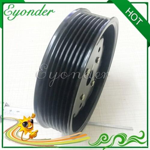 AC A/C Air Conditioning Conditioner Compressor Electromagnetic Magnetic Clutch Pulley 7PK for Audi Q7 outer diameter 125mm
