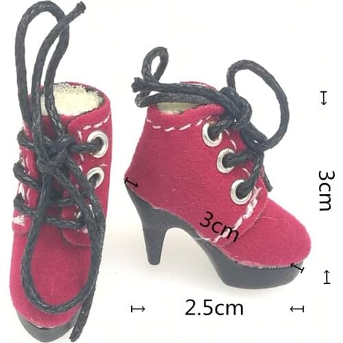 Tilda 2.5cm Mini Doll Shoes for Blythe Dolls Toy,Lovely Cute High Heel Shoes for Azone Obitsu Licca BJD Accessories for Dolls