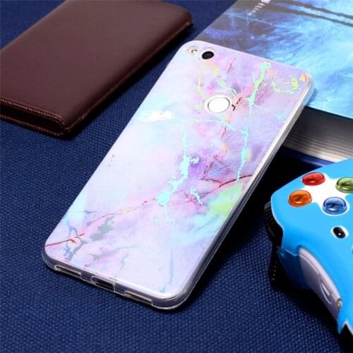 Fashion Color plated marble Soft TPU For huawei p8 lite 2017 Phone Case For huawei p9 lite 2017 Case Honor 8 Lite Case Cover