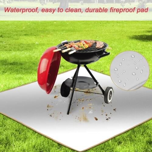 39 X 39 Inches Fire Pit Mat Stove Fireproof Grill Mat Protect Your Deck Patio Lawn Or Campsite From Popping Embers