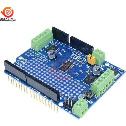 PCA9685 PWM Servo Driver Shield TB6612 Mosfet Stepper Motor V2 Standard IIC I2C For Arduino Robot PWM Mega R3 Replace L293D