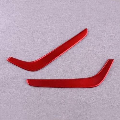 CITALL 1 Pair Front Fog Light Lamp Eyebrow Trim Fit for Honda CRV 2017 2018 2019 2020 Styling Red