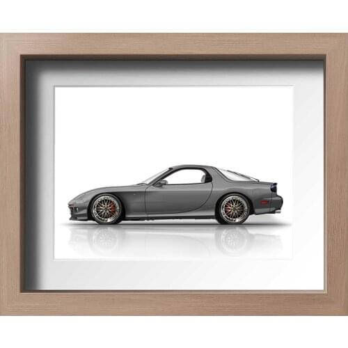 Mazda RX 7 (3 Gen.) poster, gift for car lovers, artwork print on high quality / gift for him