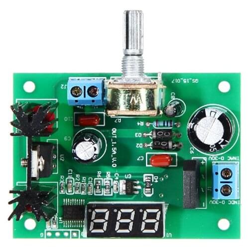 LM317 power board voltage regulator board 2A 317 voltage regulator board 317 adjustable regulated power supply with digital volt