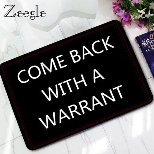 Zeegle Funny Rubber Door Mat Waterproof Doormat Non-slip Kitchen Floor Rug Soft Bedroom Carpet Bathroom Floor Rug Creative Mat