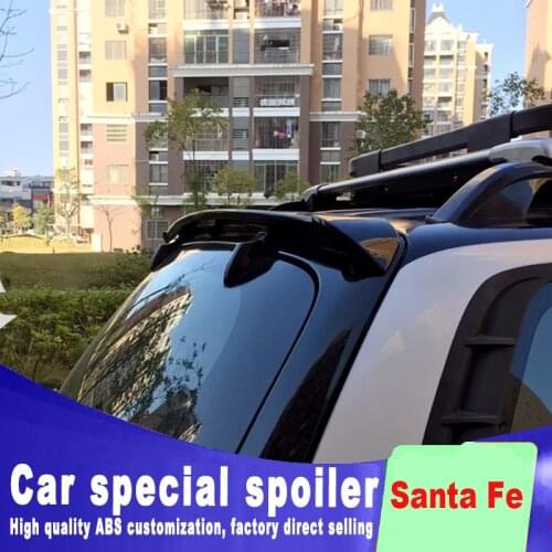 High quality ABS material rear window roof spoiler for hyundai santa fe 2005 2006 2007 2008 2009 by primer or any color paint