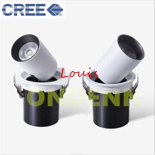 4x LED Downlight 12W 24W 20W 40W Adjustable Telescopic Rotatable LED Recessed Ceiling Lamp CREE Light For Cloth Shoes Store Shop