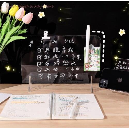 Creative Transparent Acrylic Note Board Message Memo Board For Sticky Notes