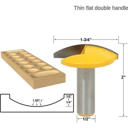 1Pc 1/2" Shank Small Bowl Router Bit - 1.65" Radius - 1-3/4" Wide 2-1/4" Radius - 2-1/4" Wide For Woodworking Cutting Tool
