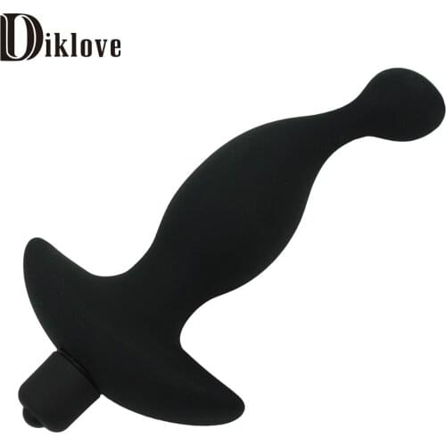 10 speeds vibrating high quality medical silicone anal plug anal ball , anal butt , anal sex toy silicon sex products