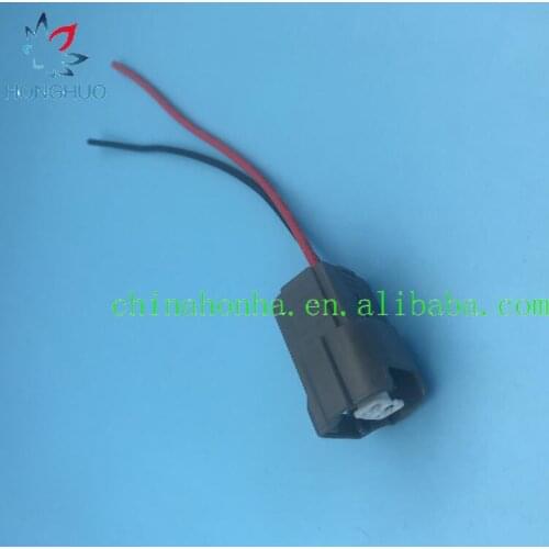 2-Pin Fuel Injector Connector Plug Wire Harness A4 A6 For SEAT 06A973722 with 15cm 18AWG wire