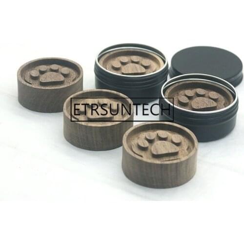 50pcs Wood Car Diffuser Essential Oil Diffuser Wooden Aroma Bottle Cat Claw Vortex Pattern