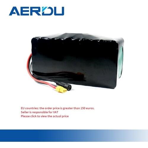 AERDU 36V 10S5P 17.5Ah batterie li-ion pour 18650, moteur 750 watts, BMS 25a, pour scooter électrique, vélo, ebike