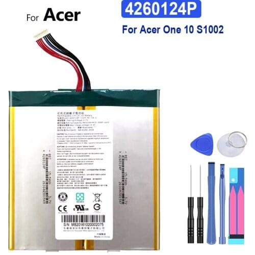 Tablet Battery 4260124P 8400mAh For Acer One 10 S1002 One10 S1002 Laptop Tablet