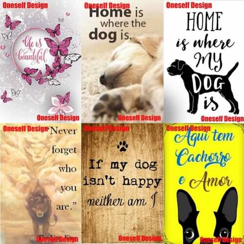 5d diamond painting full square home is where the dog is diy diamond embroidery sale diamond art kit my dog rhinestone pictures