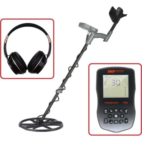 T90 wireless detector underground gold metal detector professional underwater metal detector with 12 inch waterproof search coil