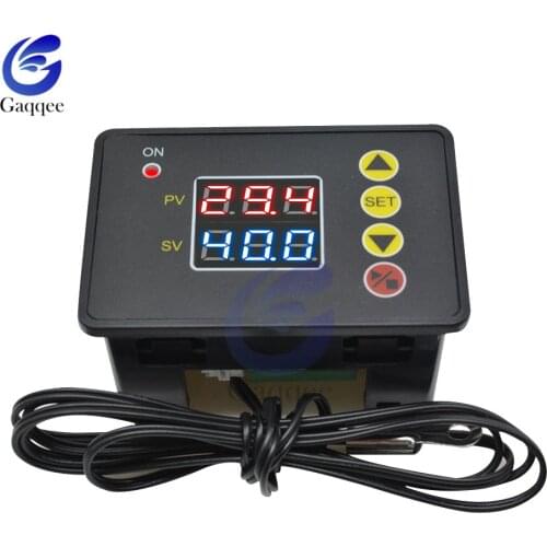DC 12V 24V AC 110V 220V W2310 Temperature Controller Digital Thermostat LED Diaplay NTC Sensor Temperature Control Switch
