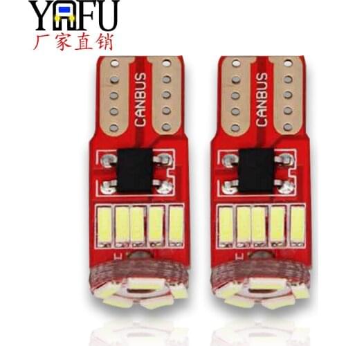 Decode Side Lamp T10 4014 15smd Side Lamp Highlight Reading Lamp Automobile Electrodeless Lamp Led Lights for Car