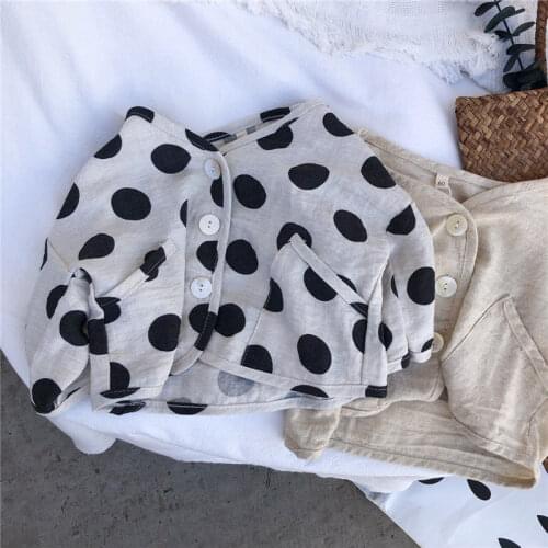 Childrens Cotton Cardigan Boys and Girls Thin Jacket for Summer Childrens Clothing Spring and Autumn Sun Protection Clothing