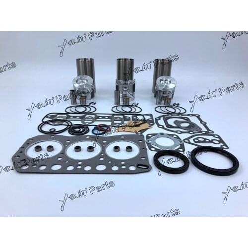 For 3T75 3TN75 engine repair kit piston +piston ring + Cylinder liner + full gasket set