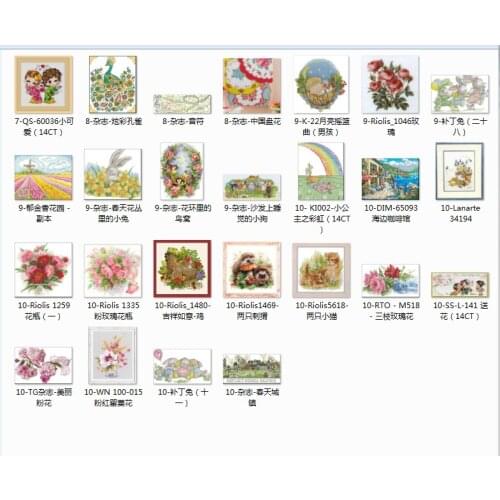 Top selling 4.87usd Flowers new 1 Counted Cross Stitch 11CT 14CT 18CT DIY Chinese Cross Stitch Kits Embroidery Needlework Sets