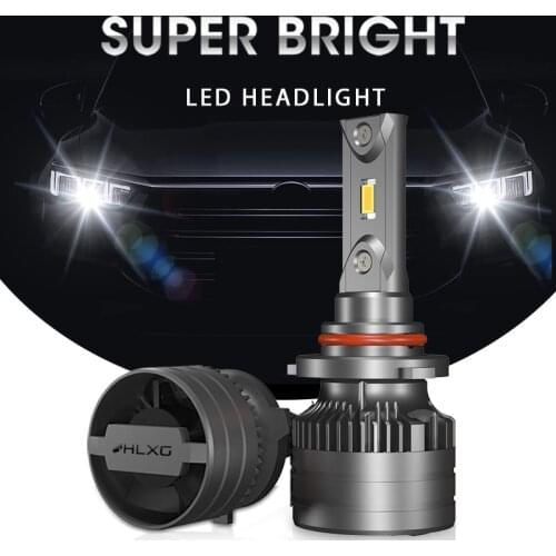 HLXG Anti-EMC H4 H7 LED Car Headlight 20000LM No Radio Interference 9005HB3 9006HB4 H8 H11 LED lampada Lamp Bulb 70W No errror