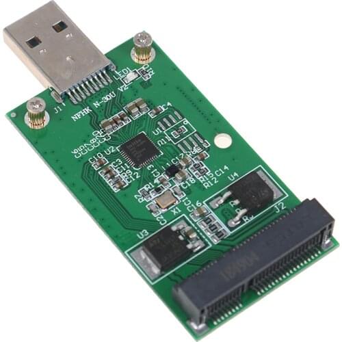 Mini USB 3.0 to PCIE mSATA External SSD PCBA Conveter Adapter Card