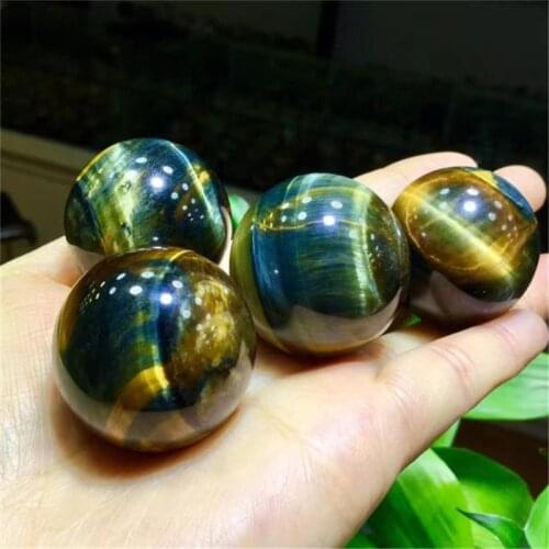 New arrival polished natural quartz blue Tigers Eye crystal ball spheres for gift