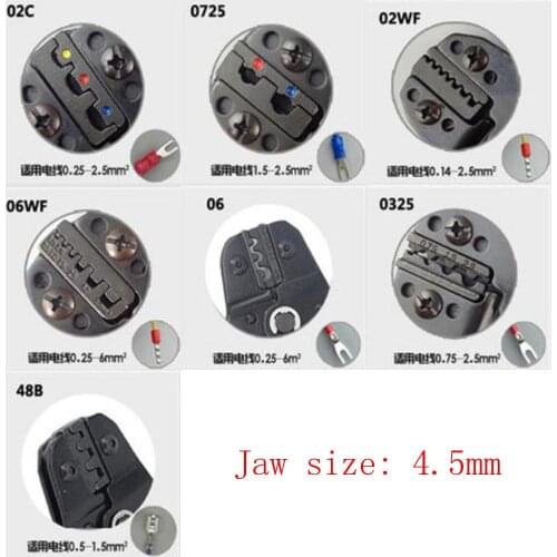 SN series crimping pliers jaw clamp mould SN02C/0725/02WF/06WF/05/0325/48B DuPont bare insulating tubular terminal plug spring