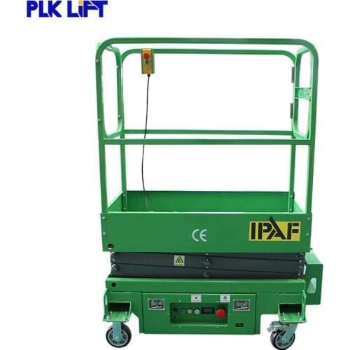 Mobile elevating aerial work platform small 4m electric scissor lift for maintenance
