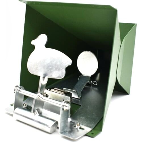 Paintball Air Gun Airsoft Shooting Target Holder Pellet Trap BB Training Auto-reset Training Target with 100pcs Papers Target