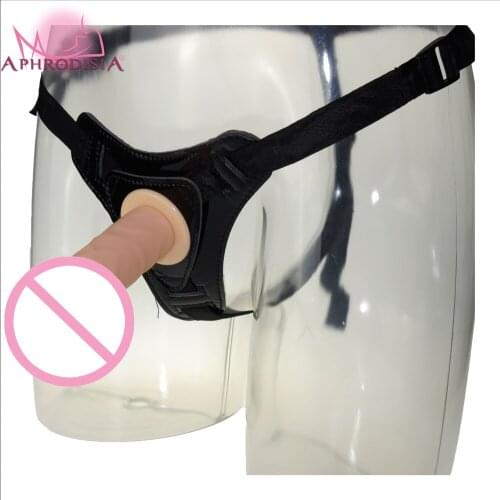 4.5 inch Realistic Dildo Strap-On for beginner, Silicone Waterproof Harnesses Penis, adult product for couples, Sex Products