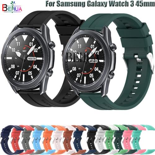 Strap For Samsung Galaxy Watch 3 45mm / 46mm Smart WristBand For Samsung Gear S3 Wriststrap Silicone 22mm WatchBand Bracelet