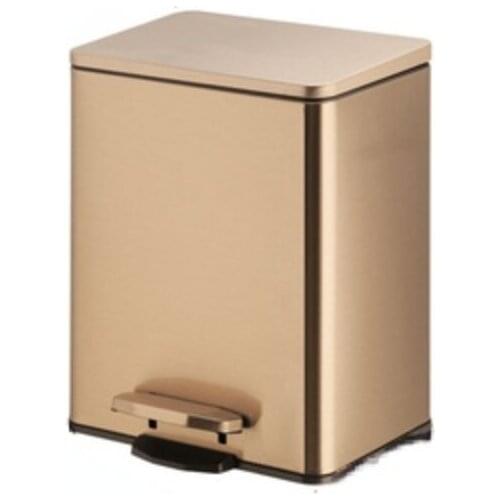 Luxury Large Trash Can Nordic Stainless Steel Modern Pedal Bedroom Trash Can Standing Cocina Household Cleaning Tools BD50WB