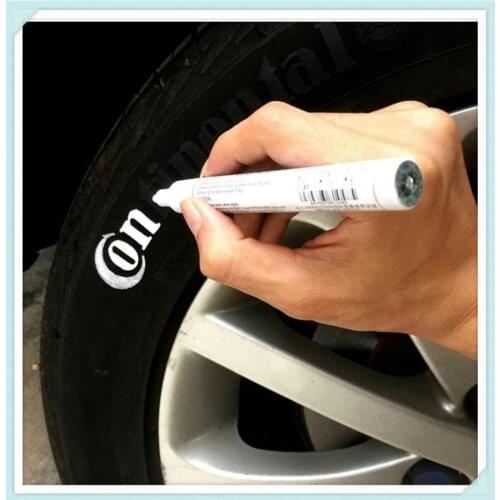 Car Tyre Tread White Waterproof Permanent Paint Marker Pen for Hyundai ix HND-3 Veloster i10 LPI CCS NEOS-3 Accent SR HND-4 R