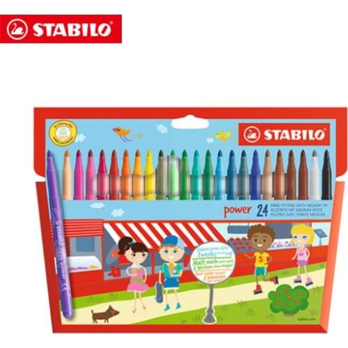 Stabilo 280 Watercolor Pen Multicolored Set Environmental Painting Pen Brightly Colorful Easy To Clean
