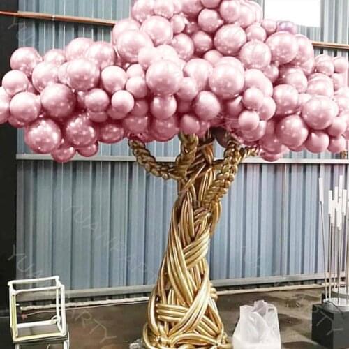 103pcs Thick Metal Pink Balloons Birthday Party Decoration Kids Latex Ballons Chrome Metallic Wedding Romantic Deco