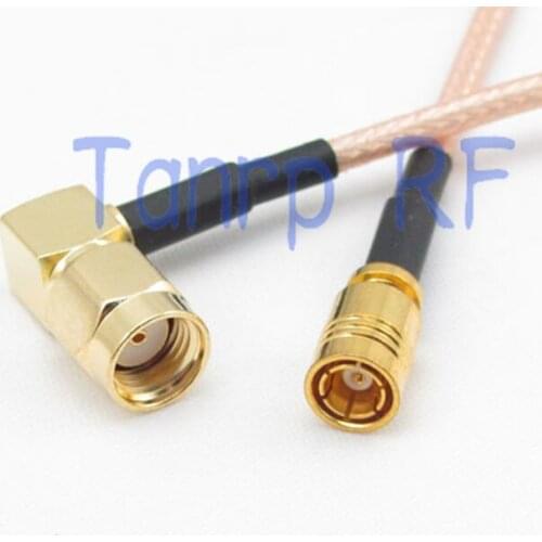 6in RP SMA male plug right angle to SMB female jack RF adapter connector 15CM Pigtail coaxial jumper cable RG316 extension cord