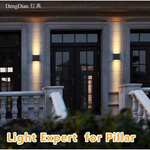 Modern UP and DOWN Led Aluminum Wall lamp IP65 Garden Wall Lights Outdoor Lighting Decoration for Balcony Corridor Porch Light