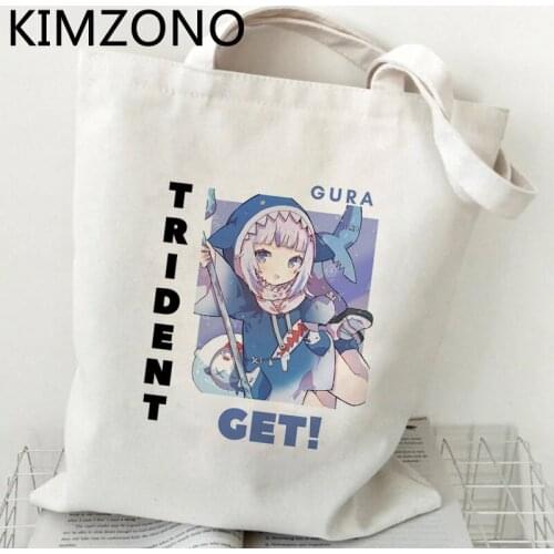 Hololive shopping bag bolsa tote shopping handbag canvas jute bag bag boodschappentas reusable cloth bolsas ecologicas cabas