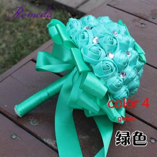 Bridal Bouquet Pearls Crystal Wedding Bouquet Accessories Bridesmaid Brooch Bride Holding Flower