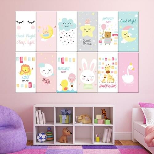 Baby Room Decoration Anti-collision Soft Bag Tatami Soft Bag Wall Sticker Self-adhesive Anti-collision Soft Bag Background Wall