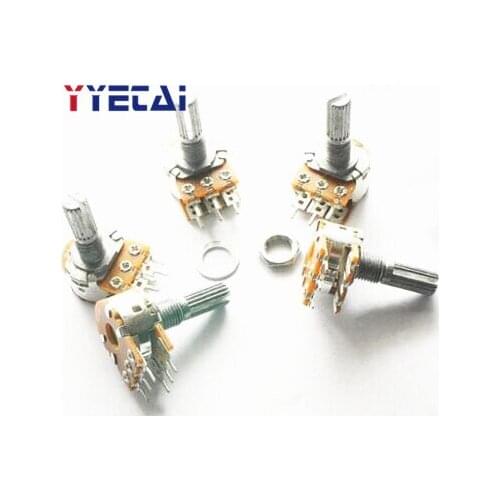 YongYeTai Double WH148 potentiometer B50K handle length 15MM with nut DD