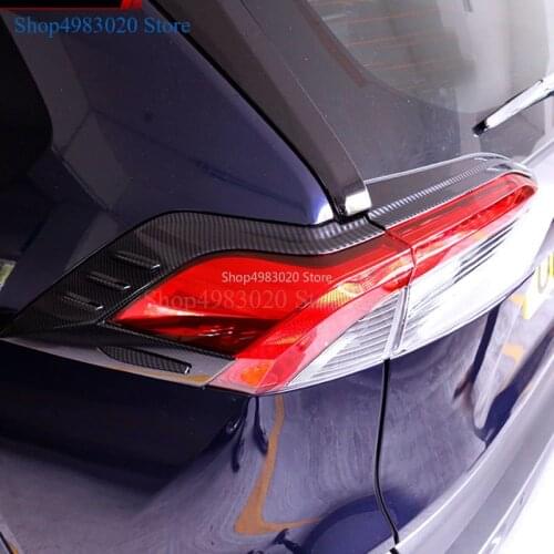 For Toyota RAV4 2019 2020 ABS Chrome Rear tail light eyebrow light cover frame decorative frame sequins exterior accessorie